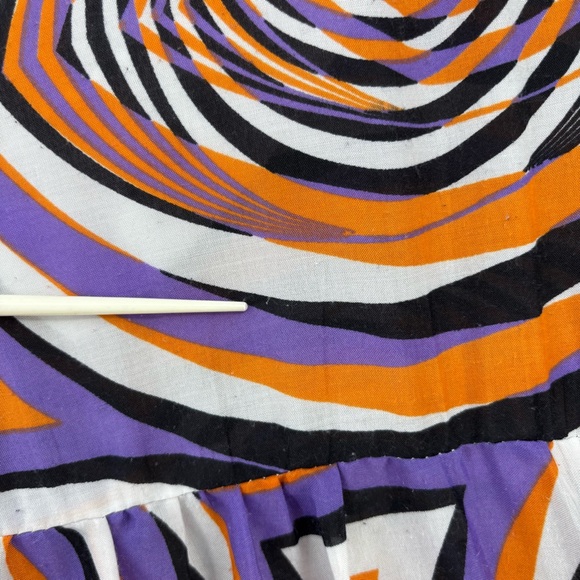 Truth 70’s Orange & Purple Ruffle Flare Colorful Funky Pants Hippie Womens M - Picture 14 of 16